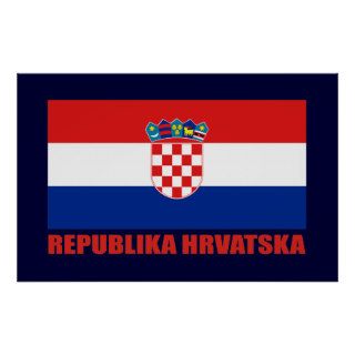 Republic of Croatia Flag Posters