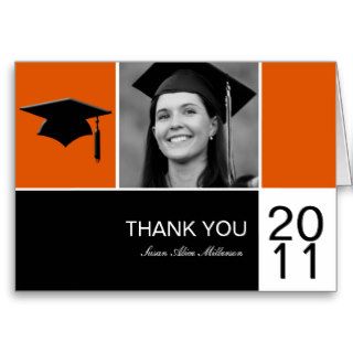 Graduation Thank You Cards with Graduate Photo