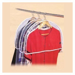 20 Larger Shoulder Garment Clothes Dust Covers For Suits, Jackets, Uniforms, Dresses Etc.  Gussetted   Closet Storage And Organization Systems