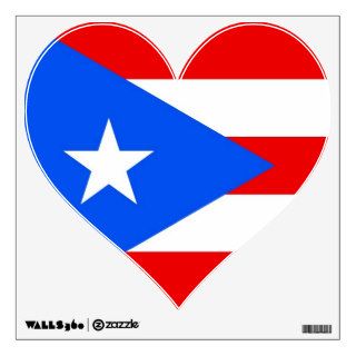 Wall Decals with flag of Puerto Rico, U.S.A.