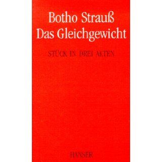 Das Gleichgewicht Stuck in drei Akten (German Edition) Botho Strauss 9783446174986 Books