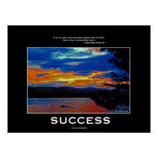SUCCESS in FRIENDSHIP Inspirational Nature Poster