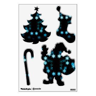 Magical Christmas snowflakes Wall Stickers