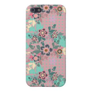 Cute Pink Floral Textile Pattern iPhone 5 Cover