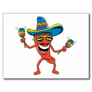 Mexican Chili Pepper Postcards