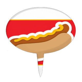 Hot Dog Cake Toppers