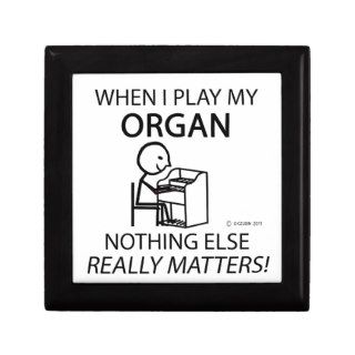 Organ Nothing Else Matters Keepsake Box