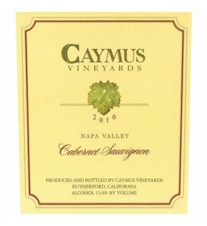 Caymus Napa Valley Cabernet Sauvignon 2010 Wine
