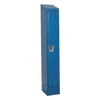 Assembled Locker, W12, D15, H83, Marine Blue  Office Storage Lockers 