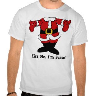 Kiss Me I'm Santa t shirt
