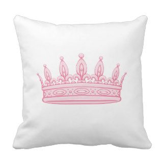 Pink Princess Crown Pillow