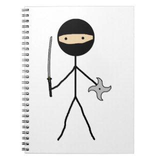 Stick Ninja Spiral Note Book