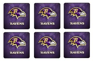Baltimore Ravens Coaster Set of 6 NFL Football Mini Mousepads  Mouse Pads 