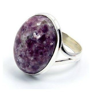 'Violet Love' Sterling Silver Charoite Ring, Size 7.75 Jewelry