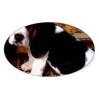 Dog Table Topper Basset Hound Stickers