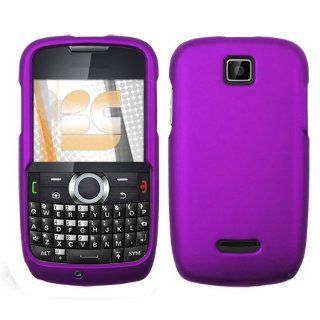 Motorola Theory WX430 WX 430 Purple Rubber Feel Snap On Cover Hard Case Cell Phone Protector Cell Phones & Accessories