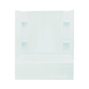 Sterling Plumbing Accord 36 in. x 60 in. x 76 in. Four Piece Direct to Stud Bath/Shower Kit in White 71160112 0