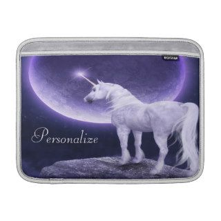 Unicorn Purple Fantasy Personalized MacBook Sleeve