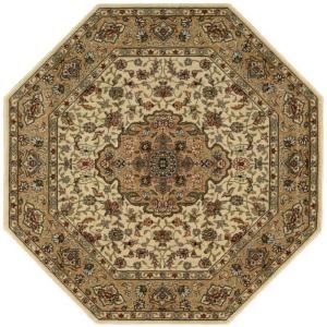 Nourison Persian Arts Ivory/Gold 7 ft. 9 in. Octagon Area Rug 695741