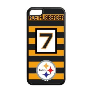 Fashionable NFL Pittsburgh Steelers Quarterback Ben Roethlisberger Jerseys No.7 Design Printed Durable PC and SILICONE IPHONE 5C Case Cell Phones & Accessories