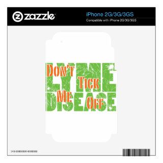 Don't Tick Me Off   Lyme Disease Decal For The iPhone 2G