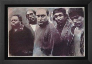 Professionally Framed Dave Matthews Band   Pastel Portrait, Music Poster   13x19 with Solid Black Wood Frame   Prints