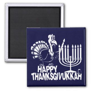 Happy Thanksgivukkah Thankgiving Hanukkah Magnet