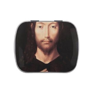 Hans Memling  Christ Giving His Blessing Candy Tins