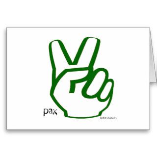 Peace Fingers   Green Cards