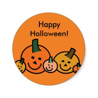 Happy Little Pumpkins Halloween Stickers
