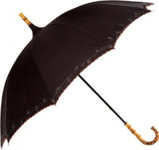 Leighton Unisex Pagoda Umbrella One Size Black Clothing