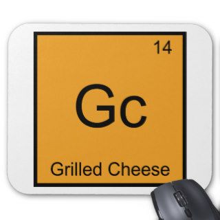 Gc   Grilled Cheese Funny Chemistry Element Symbol Mouse Pads