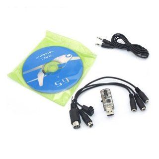 Waltzmart 9 in 1 Flight FMS Simulator Cable USB Dongle for Futaba JR Helicopter Camera & Photo