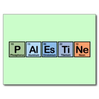 Palestine made of Elements Postcards