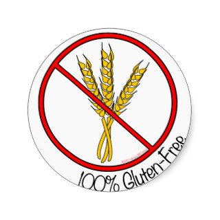 “100% Gluten Free” Stickers