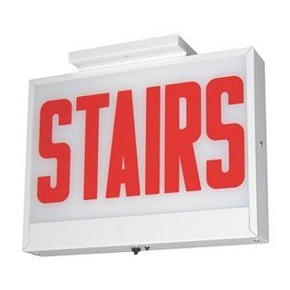 Stairs Sign, 5.0W, Red, 1 Face   Commercial Lighted Exit Signs  