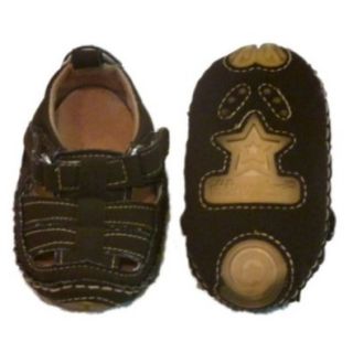 Rising Star Infant Boys Brown Loafers Style Sandals Strappy Crib Shoes Shoes
