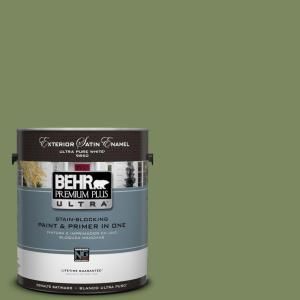 BEHR Premium Plus Ultra 1 gal. #PPU10 2 Tuscany Hillside Satin Enamel Exterior Paint 985301
