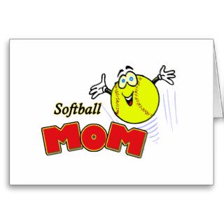 Softball Mom II Greeting Cards