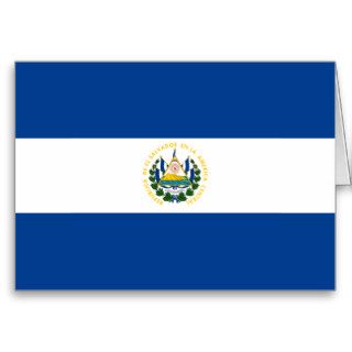 El Salvador Flag Notecard