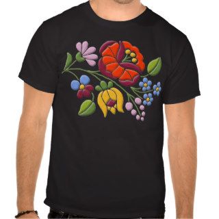Kalocsa Embroidery   Hungarian Folk Art T shirt
