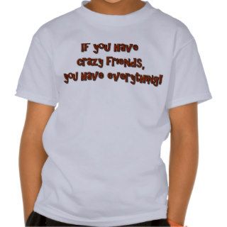 If you have crazy friends, you have everything shirts