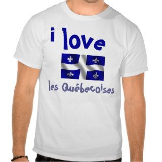I Love Quebec Girls T shirt