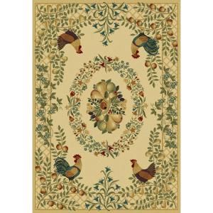United Weavers  Provence Cream 5 ft. 3 in. x 7 ft. 6 in. Area Rug 280 21693 58