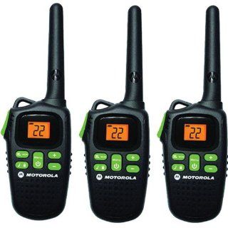 Motorola MD200TPR FRS Two Way   10 Mile Radio Triple Pack   Black  Walkie Talkies 