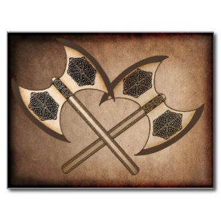 Viking axe's postcard