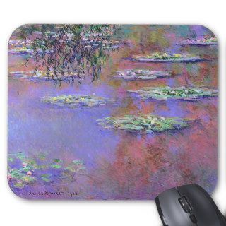 Claude Monte Water Lilies Mousepads