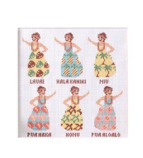Hula Girl of No.7867 dress LECIEN cross stitch kit <Aloha Stitch Arohasutetchi> (japan import) Toys & Games