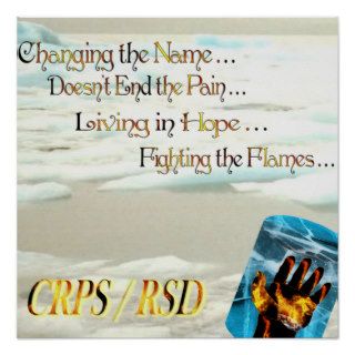 CRPS RSD Changing the Name Doesn't End the Pain Poster