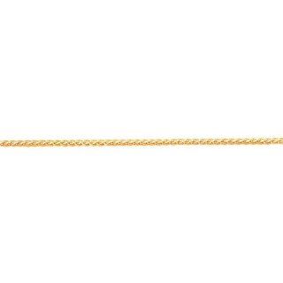 14K Gold 2.5mm Flat Wheat Chain 18" Chain Necklaces Jewelry